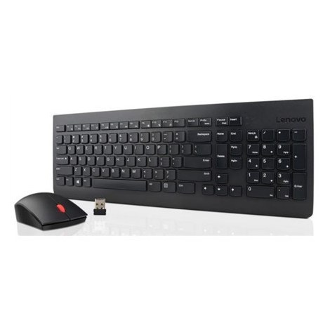 Lenovo | Essential | Essential Wireless Keyboard and Mouse Combo - US English with Euro symbol | Keyboard and Mouse Set | Wirele